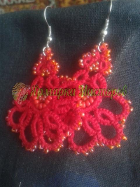 <div style=margin-left:10px><h1>Серьги ручной работы фриволите </h1><p><a href="/catalog/bijuteriya/">Біжутерія</a> » <a href="/catalog/bijuteriya/sergi/">Сережки</a></p><i class="fa fa-map-marker"></i> Киевская область, Бровары<br /><br /><div class="socdata"><script src="//yastatic.net/es5-shims/0.0.2/es5-shims.min.js"></script>
                                            <script src="//yastatic.net/share2/share.js"></script>
                                            <div class="ya-share2" data-services="facebook,gplus,twitter,lj,viber,whatsapp,skype" data-counter=""></div></div>