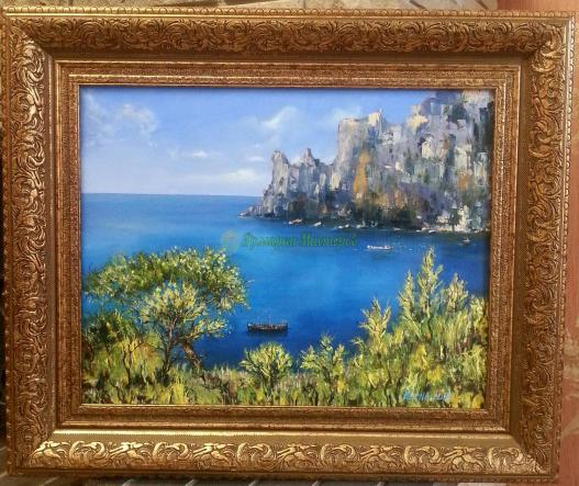 <div style=margin-left:10px><h1>"На берегах Крыма". Картина. Холст. Масло.</h1><p><a href="/catalog/kartiny/">Картини</a> » <a href="/catalog/kartiny/jivopis/">Живопис</a></p><i class="fa fa-map-marker"></i> Запорожская область, Выберите область<br /><br /><div class="socdata"><script src="//yastatic.net/es5-shims/0.0.2/es5-shims.min.js"></script>
                                            <script src="//yastatic.net/share2/share.js"></script>
                                            <div class="ya-share2" data-services="facebook,gplus,twitter,lj,viber,whatsapp,skype" data-counter=""></div></div>