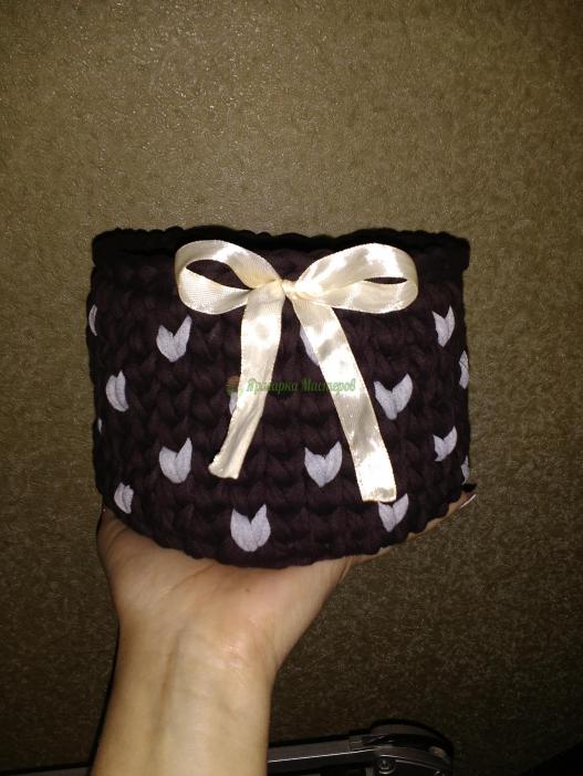 <div style=margin-left:10px><h1>Трикотажные корзинки ручная работа</h1><p><a href="/catalog/miniatyury/">Мініатюри</a> » <a href="/catalog/miniatyury/raznoe/">Рiзне</a></p><i class="fa fa-map-marker"></i> Харьковская область, Дергачи<br /><br /><div class="socdata"><script src="//yastatic.net/es5-shims/0.0.2/es5-shims.min.js"></script>
                                            <script src="//yastatic.net/share2/share.js"></script>
                                            <div class="ya-share2" data-services="facebook,gplus,twitter,lj,viber,whatsapp,skype" data-counter=""></div></div>