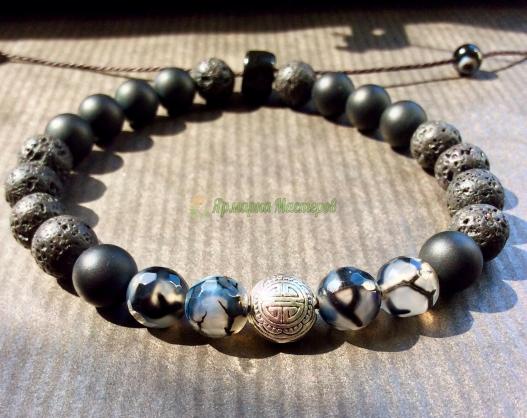 <div style=margin-left:10px><h1>Мужской браслет из натурального камня агат</h1><p><a href="/catalog/bijuteriya/">Біжутерія</a> » <a href="/catalog/bijuteriya/braslety/">Браслети</a></p><i class="fa fa-map-marker"></i> Киевская область, Киев<br /><br /><div class="socdata"><script src="//yastatic.net/es5-shims/0.0.2/es5-shims.min.js"></script>
                                            <script src="//yastatic.net/share2/share.js"></script>
                                            <div class="ya-share2" data-services="facebook,gplus,twitter,lj,viber,whatsapp,skype" data-counter=""></div></div>