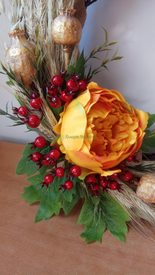 <div style=margin-left:10px><h1>Большой интерьерный венок в осеннем стиле</h1><p><a href="/catalog/ukrasheniya/">Прикраси</a> » <a href="/catalog/ukrasheniya/podarki/">Подарунки</a></p><i class="fa fa-map-marker"></i> Киевская область, Киев<br /><br /><div class="socdata"><script src="//yastatic.net/es5-shims/0.0.2/es5-shims.min.js"></script>
                                            <script src="//yastatic.net/share2/share.js"></script>
                                            <div class="ya-share2" data-services="facebook,gplus,twitter,lj,viber,whatsapp,skype" data-counter=""></div></div>