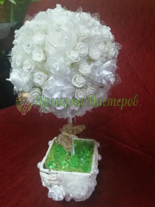 <div style=margin-left:10px><h1>Топіарій (дерево щастя) весільний варіант.</h1><p><a href="/catalog/podarki--suveniry/">Подарунки, сувеніри</a> » <a href="/catalog/podarki--suveniry/podarki/">Подарунки</a></p><i class="fa fa-map-marker"></i> Полтавская область, Полтава<br /><br /><div class="socdata"><script src="//yastatic.net/es5-shims/0.0.2/es5-shims.min.js"></script>
                                            <script src="//yastatic.net/share2/share.js"></script>
                                            <div class="ya-share2" data-services="facebook,gplus,twitter,lj,viber,whatsapp,skype" data-counter=""></div></div>