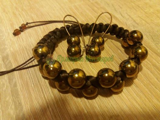 <div style=margin-left:10px><h1>Набор : "Браслет и Серьги"</h1><p><a href="/catalog/ukrasheniya/">Прикраси</a> » <a href="/catalog/ukrasheniya/aksessuary/">Аксесуари</a></p><i class="fa fa-map-marker"></i> Донецкая область, Донецк<br /><br /><div class="socdata"><script src="//yastatic.net/es5-shims/0.0.2/es5-shims.min.js"></script>
                                            <script src="//yastatic.net/share2/share.js"></script>
                                            <div class="ya-share2" data-services="facebook,gplus,twitter,lj,viber,whatsapp,skype" data-counter=""></div></div>