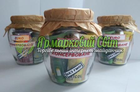 <div style=margin-left:10px><h1>Сувенір " євро консервоване"</h1><p><a href="/catalog/podarki--suveniry/">Подарунки, сувеніри</a> » <a href="/catalog/podarki--suveniry/suveniry/">Сувеніри</a></p><i class="fa fa-map-marker"></i> Черновицкая область, Вижница<br /><br /><div class="socdata"><script src="//yastatic.net/es5-shims/0.0.2/es5-shims.min.js"></script>
                                            <script src="//yastatic.net/share2/share.js"></script>
                                            <div class="ya-share2" data-services="facebook,gplus,twitter,lj,viber,whatsapp,skype" data-counter=""></div></div>