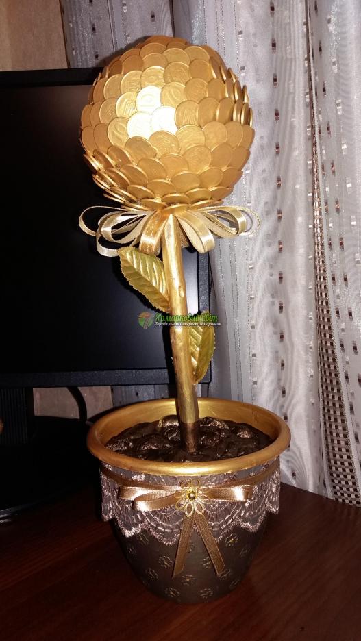 <div style=margin-left:10px><h1>Дерево счастья из монет</h1><p><a href="/catalog/ukrasheniya/">Прикраси</a> » <a href="/catalog/ukrasheniya/podarki/">Подарунки</a></p><i class="fa fa-map-marker"></i> Полтавская область, Полтава<br /><br /><div class="socdata"><script src="//yastatic.net/es5-shims/0.0.2/es5-shims.min.js"></script>
                                            <script src="//yastatic.net/share2/share.js"></script>
                                            <div class="ya-share2" data-services="facebook,gplus,twitter,lj,viber,whatsapp,skype" data-counter=""></div></div>