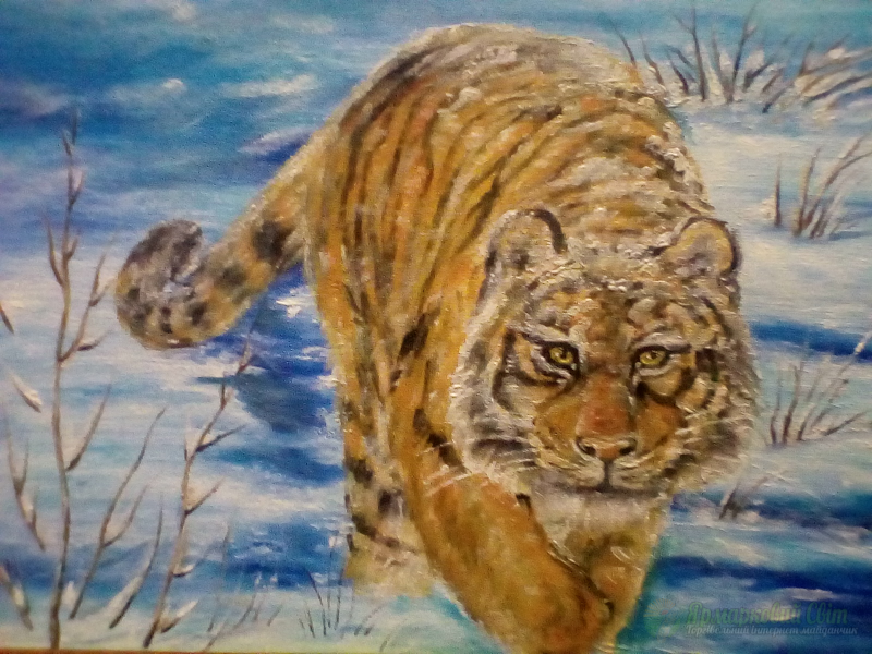 <div style=margin-left:10px><h1>Продам картину "Тигр"</h1><p><a href="/catalog/kartiny/">Картини</a> » <a href="/catalog/kartiny/jivopis/">Живопис</a></p><i class="fa fa-map-marker"></i> Сумская область, Сумы<br /><br /><div class="socdata"><script src="//yastatic.net/es5-shims/0.0.2/es5-shims.min.js"></script>
                                            <script src="//yastatic.net/share2/share.js"></script>
                                            <div class="ya-share2" data-services="facebook,gplus,twitter,lj,viber,whatsapp,skype" data-counter=""></div></div>