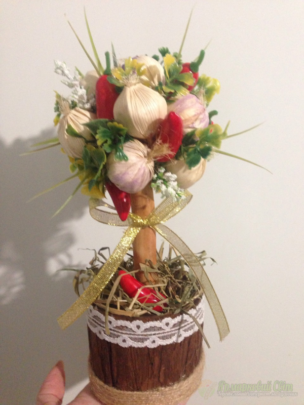 <div style=margin-left:10px><h1>Топиарий "чеснок"</h1><p><a href="/catalog/rukodelie/">Рукоділля</a> » <a href="/catalog/rukodelie/rukodelie--obschee/">Рукоділля, загальне</a></p><i class="fa fa-map-marker"></i> Винницкая область, Винница<br /><br /><div class="socdata"><script src="//yastatic.net/es5-shims/0.0.2/es5-shims.min.js"></script>
                                            <script src="//yastatic.net/share2/share.js"></script>
                                            <div class="ya-share2" data-services="facebook,gplus,twitter,lj,viber,whatsapp,skype" data-counter=""></div></div>