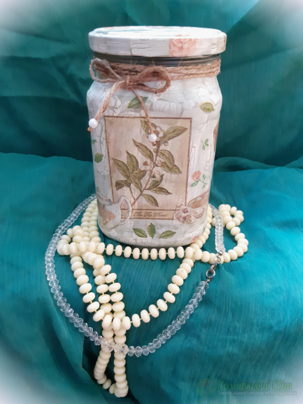 <div style=margin-left:10px><h1>Банка для чая (0,9л)</h1><p><a href="/catalog/dekor/">Декор</a> » <a href="/catalog/dekor/posuda/">Посуд</a></p><i class="fa fa-map-marker"></i> Днепропетровская область, Кривой Рог<br /><br /><div class="socdata"><script src="//yastatic.net/es5-shims/0.0.2/es5-shims.min.js"></script>
                                            <script src="//yastatic.net/share2/share.js"></script>
                                            <div class="ya-share2" data-services="facebook,gplus,twitter,lj,viber,whatsapp,skype" data-counter=""></div></div>