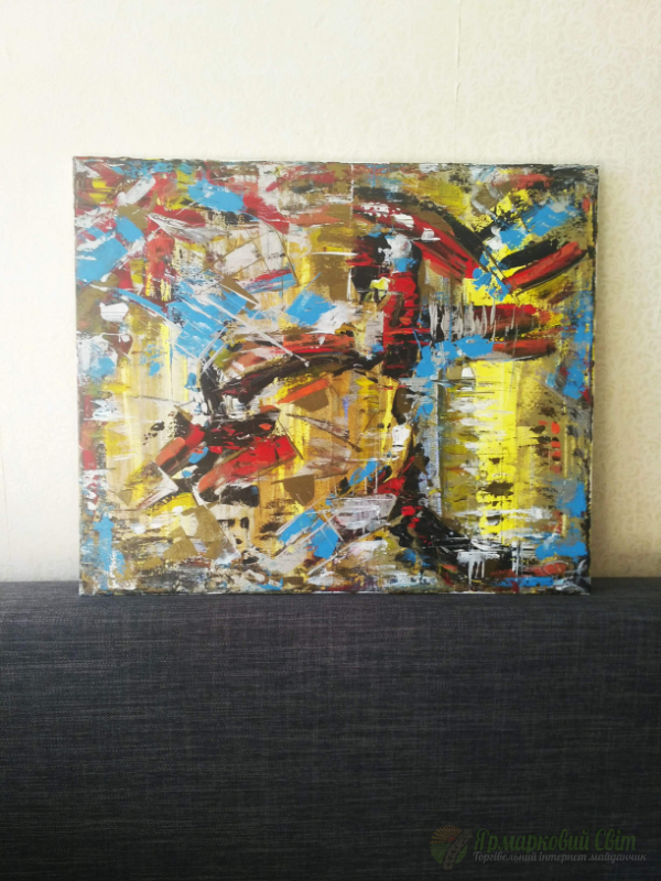 <div style=margin-left:10px><h1>Картина в стиле абстракция "Танец",50*60</h1><p><a href="/catalog/kartiny/">Картини</a> » <a href="/catalog/kartiny/jivopis/">Живопис</a></p><i class="fa fa-map-marker"></i> Киевская область, Киев<br /><br /><div class="socdata"><script src="//yastatic.net/es5-shims/0.0.2/es5-shims.min.js"></script>
                                            <script src="//yastatic.net/share2/share.js"></script>
                                            <div class="ya-share2" data-services="facebook,gplus,twitter,lj,viber,whatsapp,skype" data-counter=""></div></div>