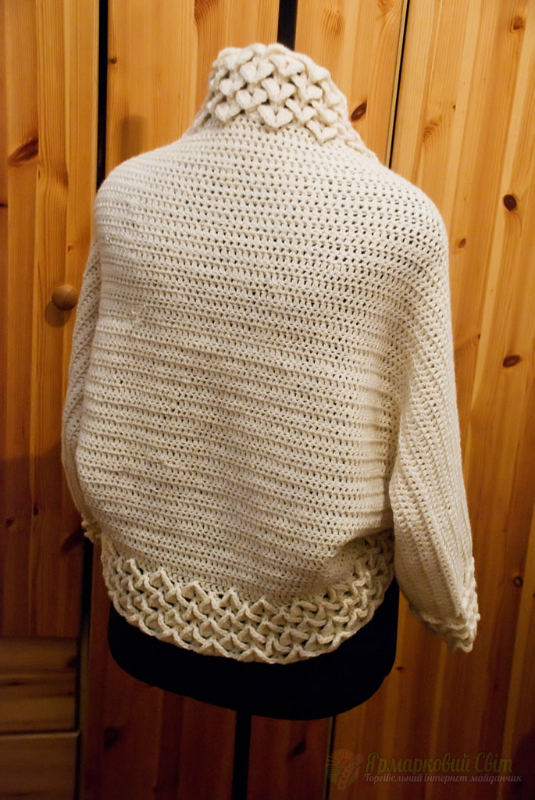 <div style=margin-left:10px><h1>Болеро "Чешуя"</h1><p><a href="/catalog/rukodelie/">Рукоділля</a> » <a href="/catalog/rukodelie/rukodelie--obschee/">Рукоділля, загальне</a></p><i class="fa fa-map-marker"></i> Сумская область, Лебедин<br /><br /><div class="socdata"><script src="//yastatic.net/es5-shims/0.0.2/es5-shims.min.js"></script>
                                            <script src="//yastatic.net/share2/share.js"></script>
                                            <div class="ya-share2" data-services="facebook,gplus,twitter,lj,viber,whatsapp,skype" data-counter=""></div></div>