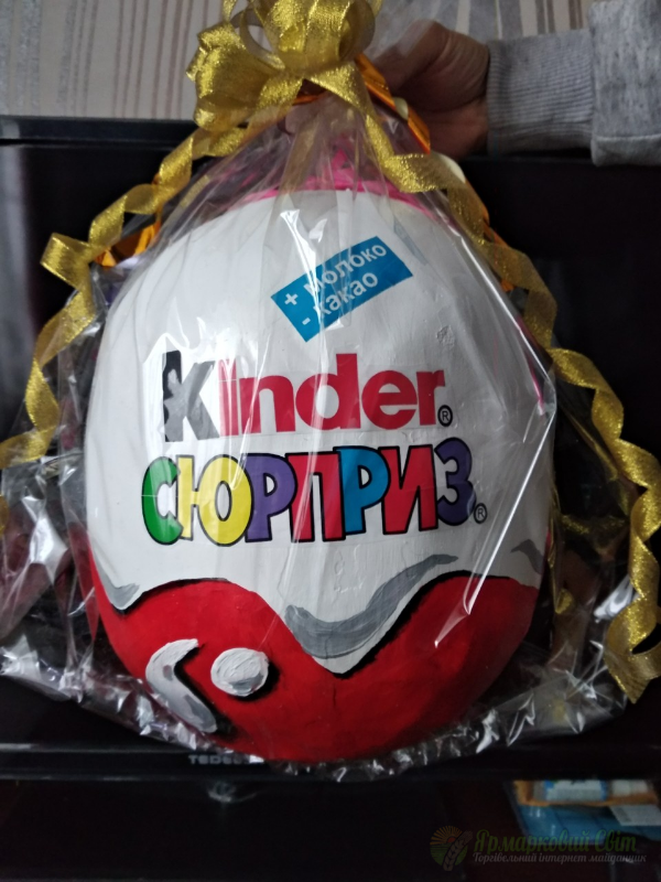 <div style=margin-left:10px><h1>Киндер гигант</h1><p><a href="/catalog/ukrasheniya/">Прикраси</a> » <a href="/catalog/ukrasheniya/podarki/">Подарунки</a></p><i class="fa fa-map-marker"></i> Полтавская область, Полтава<br /><br /><div class="socdata"><script src="//yastatic.net/es5-shims/0.0.2/es5-shims.min.js"></script>
                                            <script src="//yastatic.net/share2/share.js"></script>
                                            <div class="ya-share2" data-services="facebook,gplus,twitter,lj,viber,whatsapp,skype" data-counter=""></div></div>