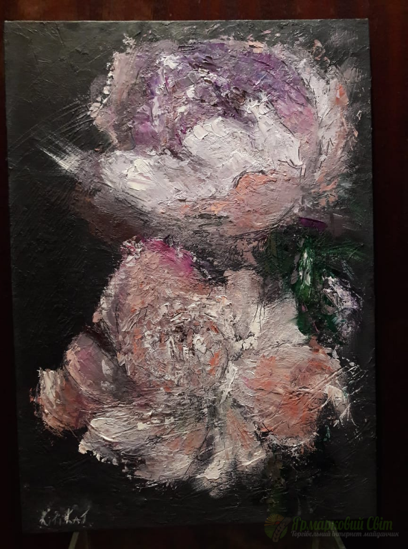 <div style=margin-left:10px><h1>Пионы нежность</h1><p><a href="/catalog/kartiny/">Картини</a> » <a href="/catalog/kartiny/jivopis/">Живопис</a></p><i class="fa fa-map-marker"></i> Кировоградская область, Кировоград<br /><br /><div class="socdata"><script src="//yastatic.net/es5-shims/0.0.2/es5-shims.min.js"></script>
                                            <script src="//yastatic.net/share2/share.js"></script>
                                            <div class="ya-share2" data-services="facebook,gplus,twitter,lj,viber,whatsapp,skype" data-counter=""></div></div>