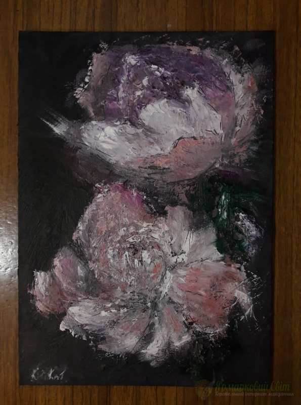 <div style=margin-left:10px><h1>Пионы нежность</h1><p><a href="/catalog/kartiny/">Картини</a> » <a href="/catalog/kartiny/jivopis/">Живопис</a></p><i class="fa fa-map-marker"></i> Кировоградская область, Кировоград<br /><br /><div class="socdata"><script src="//yastatic.net/es5-shims/0.0.2/es5-shims.min.js"></script>
                                            <script src="//yastatic.net/share2/share.js"></script>
                                            <div class="ya-share2" data-services="facebook,gplus,twitter,lj,viber,whatsapp,skype" data-counter=""></div></div>