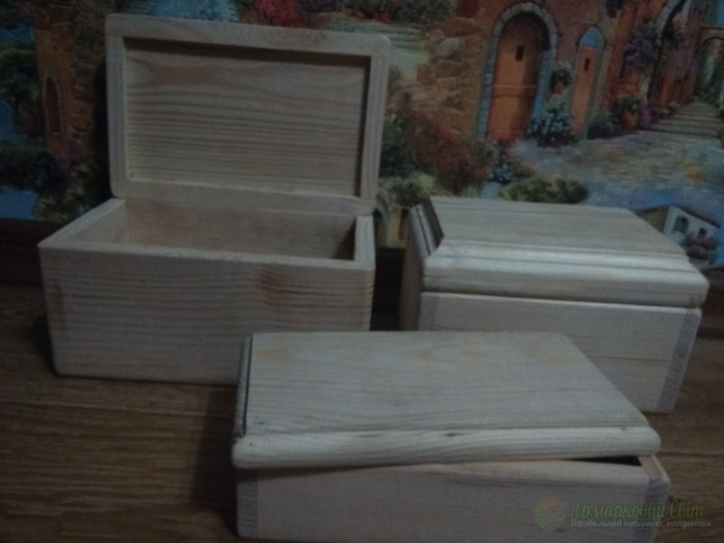 <div style=margin-left:10px><h1>Заготовки шкатулок</h1><p><a href="/catalog/dekor/">Декор</a> » <a href="/catalog/dekor/drugoe/">Iнше</a></p><i class="fa fa-map-marker"></i> Полтавская область, Полтава<br /><br /><div class="socdata"><script src="//yastatic.net/es5-shims/0.0.2/es5-shims.min.js"></script>
                                            <script src="//yastatic.net/share2/share.js"></script>
                                            <div class="ya-share2" data-services="facebook,gplus,twitter,lj,viber,whatsapp,skype" data-counter=""></div></div>