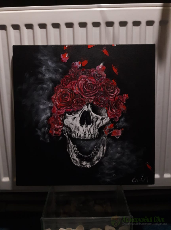 <div style=margin-left:10px><h1>Череп розы масло холст картина</h1><p><a href="/catalog/kartiny/">Картини</a> » <a href="/catalog/kartiny/jivopis/">Живопис</a></p><i class="fa fa-map-marker"></i> Кировоградская область, Кировоград<br /><br /><div class="socdata"><script src="//yastatic.net/es5-shims/0.0.2/es5-shims.min.js"></script>
                                            <script src="//yastatic.net/share2/share.js"></script>
                                            <div class="ya-share2" data-services="facebook,gplus,twitter,lj,viber,whatsapp,skype" data-counter=""></div></div>