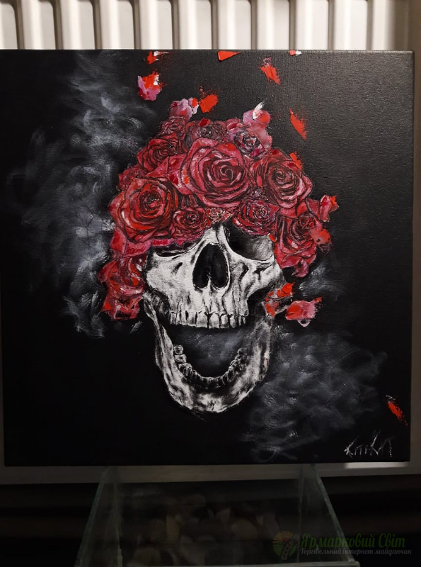 <div style=margin-left:10px><h1>Череп розы масло холст картина</h1><p><a href="/catalog/kartiny/">Картини</a> » <a href="/catalog/kartiny/jivopis/">Живопис</a></p><i class="fa fa-map-marker"></i> Кировоградская область, Кировоград<br /><br /><script src="//yastatic.net/es5-shims/0.0.2/es5-shims.min.js"></script>
                                            <script src="//yastatic.net/share2/share.js"></script>
                                            <div class="ya-share2" data-services="facebook,gplus,twitter,lj,viber,whatsapp,skype" data-counter=""></div><br /><div class="socdata"></div></div>