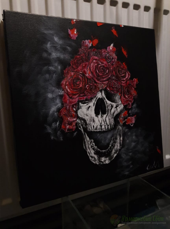 <div style=margin-left:10px><h1>Череп розы масло холст картина</h1><p><a href="/catalog/kartiny/">Картини</a> » <a href="/catalog/kartiny/jivopis/">Живопис</a></p><i class="fa fa-map-marker"></i> Кировоградская область, Кировоград<br /><br /><div class="socdata"><script src="//yastatic.net/es5-shims/0.0.2/es5-shims.min.js"></script>
                                            <script src="//yastatic.net/share2/share.js"></script>
                                            <div class="ya-share2" data-services="facebook,gplus,twitter,lj,viber,whatsapp,skype" data-counter=""></div></div>
