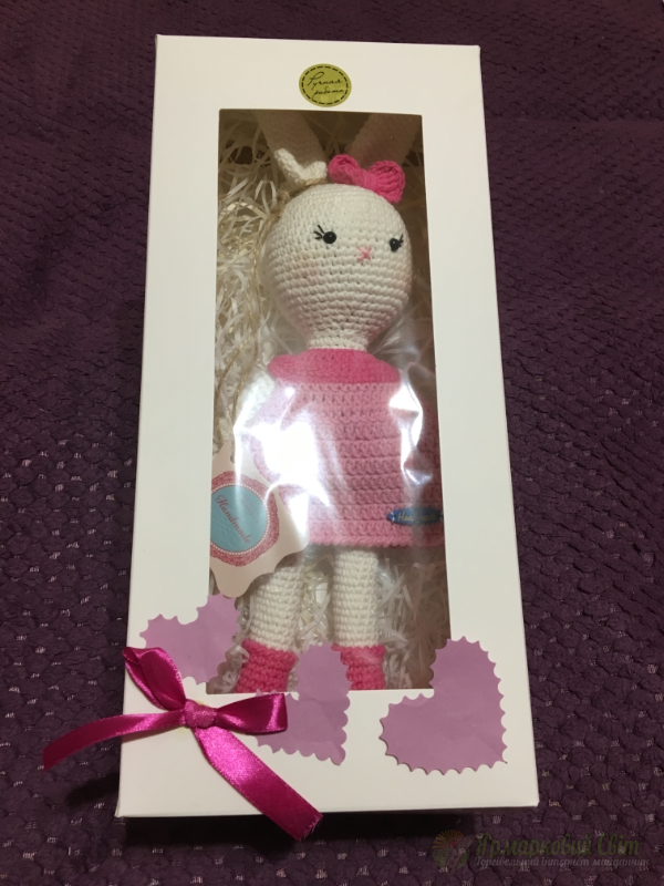 <div style=margin-left:10px><h1>Вязаная зайка амигуруми</h1><p><a href="/catalog/ukrasheniya/">Прикраси</a> » <a href="/catalog/ukrasheniya/igrushki/">Iграшки</a></p><i class="fa fa-map-marker"></i> Киевская область, Буча<br /><br /><div class="socdata"><script src="//yastatic.net/es5-shims/0.0.2/es5-shims.min.js"></script>
                                            <script src="//yastatic.net/share2/share.js"></script>
                                            <div class="ya-share2" data-services="facebook,gplus,twitter,lj,viber,whatsapp,skype" data-counter=""></div></div>