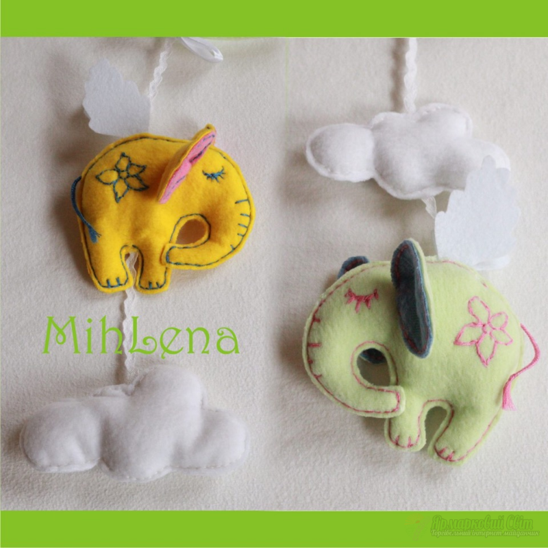 <div style=margin-left:10px><h1>Мобиль СЛОНЫ подвеска на кроватку (ручная работа)</h1><p><a href="/catalog/ukrasheniya/">Прикраси</a> » <a href="/catalog/ukrasheniya/podarki/">Подарунки</a></p><i class="fa fa-map-marker"></i> Кировоградская область, Кировоград<br /><br /><div class="socdata"><script src="//yastatic.net/es5-shims/0.0.2/es5-shims.min.js"></script>
                                            <script src="//yastatic.net/share2/share.js"></script>
                                            <div class="ya-share2" data-services="facebook,gplus,twitter,lj,viber,whatsapp,skype" data-counter=""></div></div>