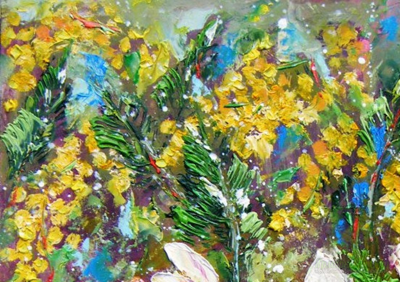 <div style=margin-left:10px><h1>Картина маслом. Весенний букет. 45х43 см. Авторская картина . Оргалит. Картина написана мастихином. Мимозы. Нарциссы.</h1><p><a href="/catalog/kartiny/">Картини</a> » <a href="/catalog/kartiny/jivopis/">Живопис</a></p><i class="fa fa-map-marker"></i> Днепропетровская область, Днепропетровск<br /><br /><div class="socdata"><script src="//yastatic.net/es5-shims/0.0.2/es5-shims.min.js"></script>
                                            <script src="//yastatic.net/share2/share.js"></script>
                                            <div class="ya-share2" data-services="facebook,gplus,twitter,lj,viber,whatsapp,skype" data-counter=""></div></div>