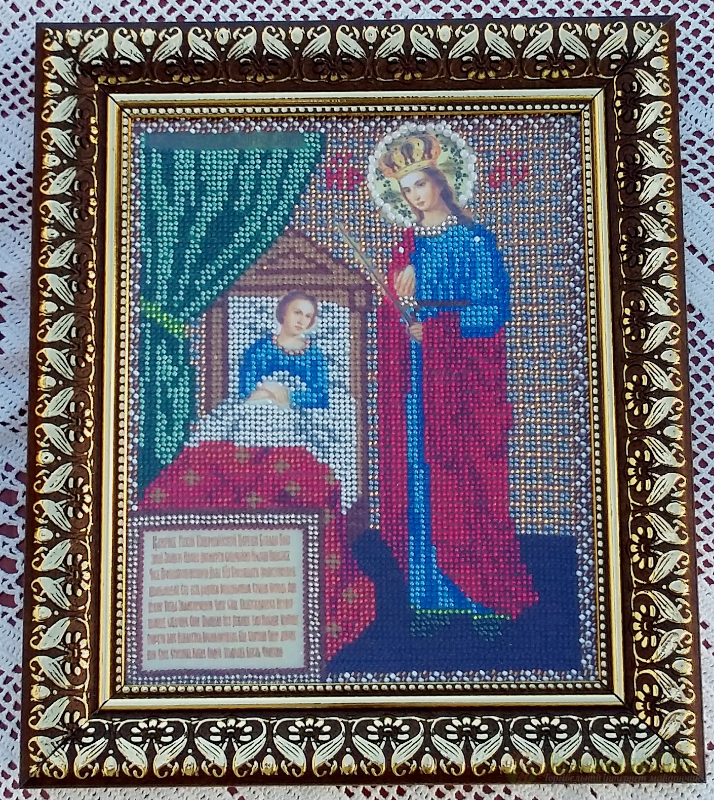 <div style=margin-left:10px><h1>Икона "Целительница"</h1><p><a href="/catalog/kartiny/">Картини</a> » <a href="/catalog/kartiny/vyshitye/">Вишиті</a></p><i class="fa fa-map-marker"></i> Полтавская область, Кобеляки<br /><br /><div class="socdata"><script src="//yastatic.net/es5-shims/0.0.2/es5-shims.min.js"></script>
                                            <script src="//yastatic.net/share2/share.js"></script>
                                            <div class="ya-share2" data-services="facebook,gplus,twitter,lj,viber,whatsapp,skype" data-counter=""></div></div>