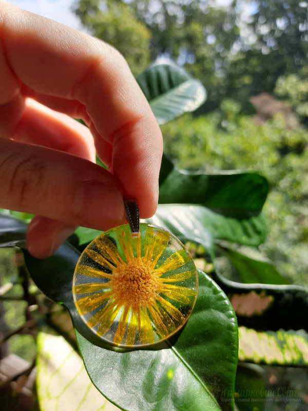 <div style=margin-left:10px><h1>Кулон з ювелірної смоли - Календула </h1><p><a href="/catalog/ukrasheniya/">Прикраси</a> » <a href="/catalog/ukrasheniya/aksessuary/">Аксесуари</a></p><i class="fa fa-map-marker"></i> Киевская область, Киев<br /><br /><div class="socdata"><script src="//yastatic.net/es5-shims/0.0.2/es5-shims.min.js"></script>
                                            <script src="//yastatic.net/share2/share.js"></script>
                                            <div class="ya-share2" data-services="facebook,gplus,twitter,lj,viber,whatsapp,skype" data-counter=""></div></div>