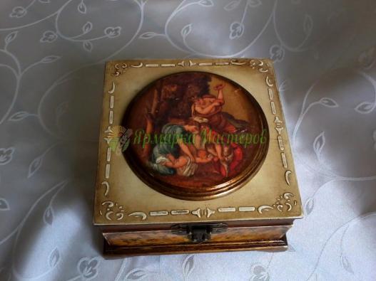 <div style=margin-left:10px><h1>шкатулки  в технике декупаж</h1><p><a href="/catalog/ukrasheniya/">Прикраси</a> » <a href="/catalog/ukrasheniya/podarki/">Подарунки</a></p><i class="fa fa-map-marker"></i> Ровенская область, Здолбунов<br /><br /><div class="socdata"><script src="//yastatic.net/es5-shims/0.0.2/es5-shims.min.js"></script>
                                            <script src="//yastatic.net/share2/share.js"></script>
                                            <div class="ya-share2" data-services="facebook,gplus,twitter,lj,viber,whatsapp,skype" data-counter=""></div></div>