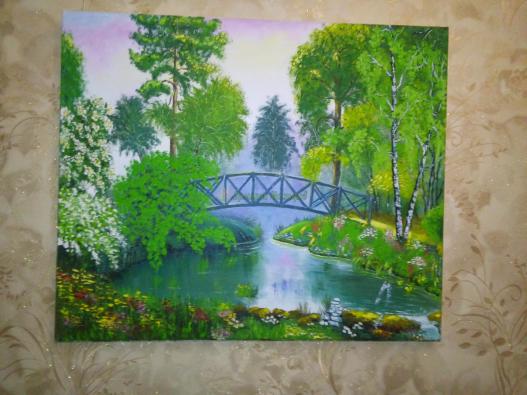 <div style=margin-left:10px><h1>картина  пейзаж "мост над лесным озером"</h1><p><a href="/catalog/kartiny/">Картини</a> » <a href="/catalog/kartiny/jivopis/">Живопис</a></p><i class="fa fa-map-marker"></i> Киевская область, Киев<br /><br /><div class="socdata"><script src="//yastatic.net/es5-shims/0.0.2/es5-shims.min.js"></script>
                                            <script src="//yastatic.net/share2/share.js"></script>
                                            <div class="ya-share2" data-services="facebook,gplus,twitter,lj,viber,whatsapp,skype" data-counter=""></div></div>