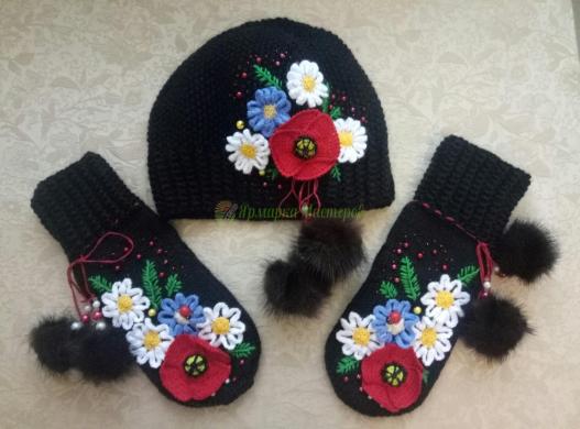 <div style=margin-left:10px><h1>Варежки "Маки"</h1><p><a href="/catalog/rukodelie/">Рукоділля</a> » <a href="/catalog/rukodelie/rukodelie--obschee/">Рукоділля, загальне</a></p><i class="fa fa-map-marker"></i> Днепропетровская область, Кривой Рог<br /><br /><div class="socdata"><script src="//yastatic.net/es5-shims/0.0.2/es5-shims.min.js"></script>
                                            <script src="//yastatic.net/share2/share.js"></script>
                                            <div class="ya-share2" data-services="facebook,gplus,twitter,lj,viber,whatsapp,skype" data-counter=""></div></div>