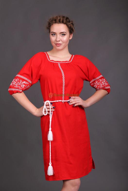 <div style=margin-left:10px><h1>Платье с вышивкой "Совершенство" (красный лён)</h1><p><a href="/catalog/shite/">Шиття</a> » <a href="/catalog/shite/shite--odejda/">Шиття, одяг</a></p><i class="fa fa-map-marker"></i> Полтавская область, Полтава<br /><br /><div class="socdata"><script src="//yastatic.net/es5-shims/0.0.2/es5-shims.min.js"></script>
                                            <script src="//yastatic.net/share2/share.js"></script>
                                            <div class="ya-share2" data-services="facebook,gplus,twitter,lj,viber,whatsapp,skype" data-counter=""></div></div>