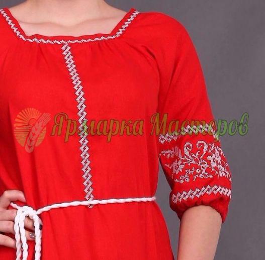 <div style=margin-left:10px><h1>Платье с вышивкой "Совершенство" (красный лён)</h1><p><a href="/catalog/shite/">Шиття</a> » <a href="/catalog/shite/shite--odejda/">Шиття, одяг</a></p><i class="fa fa-map-marker"></i> Полтавская область, Полтава<br /><br /><div class="socdata"><script src="//yastatic.net/es5-shims/0.0.2/es5-shims.min.js"></script>
                                            <script src="//yastatic.net/share2/share.js"></script>
                                            <div class="ya-share2" data-services="facebook,gplus,twitter,lj,viber,whatsapp,skype" data-counter=""></div></div>